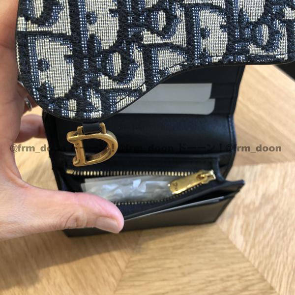 【Dior財布コピー】定番人気 Dior Oblique “Saddle” 三つ折り財布 20040319